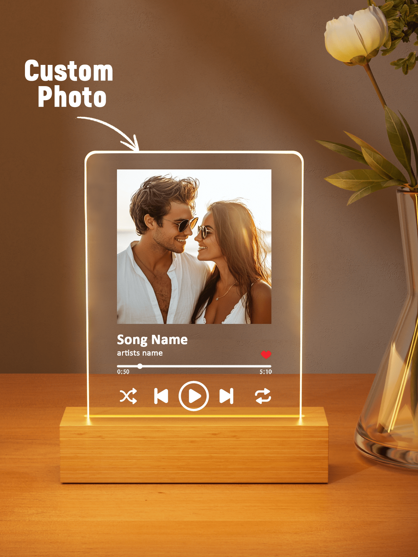 Personalized Photo Collage LED Lamp - Image 2