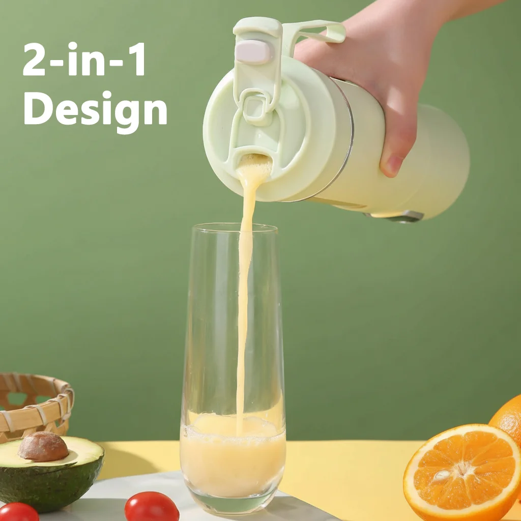530ml USB Rechargeable 12-Blade Portable Blender - Image 4