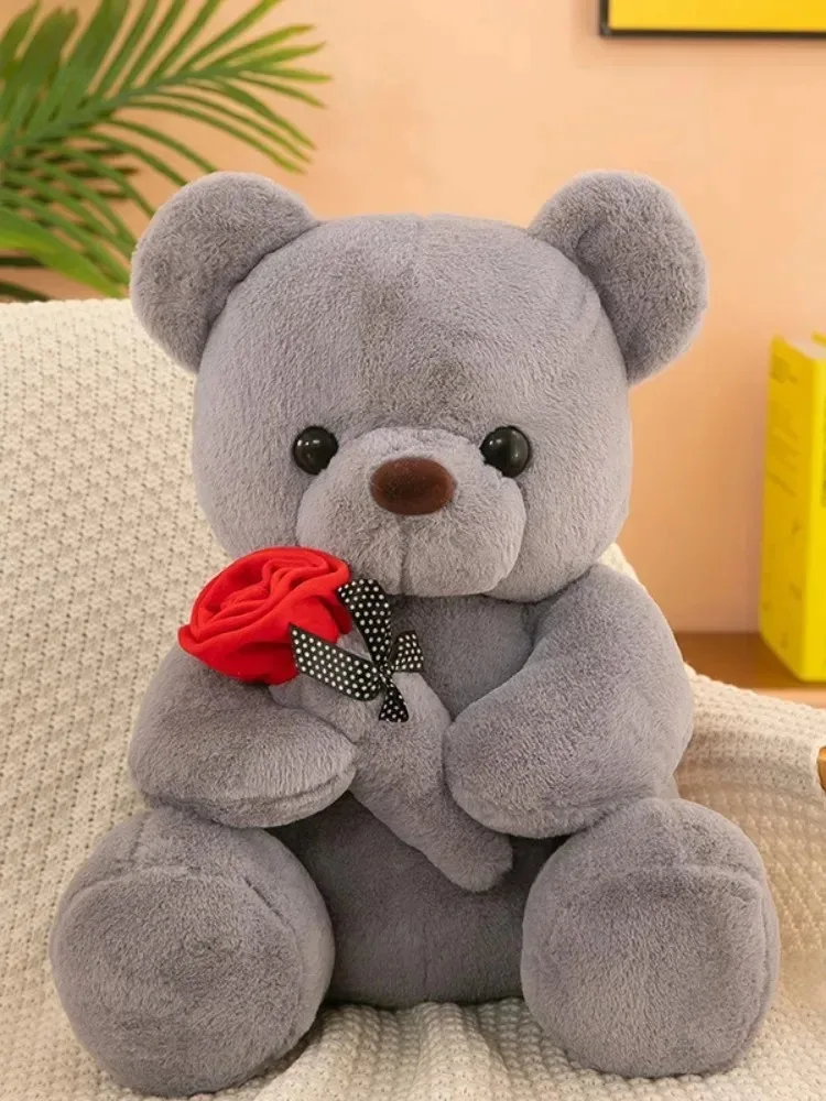 Small Valentine's Day Roses Cute Teddy Bear - Image 2